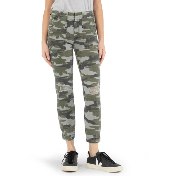 KUT FROM THE KLOTH Reese Zip Cuff Ankle Straight Leg Jeans - Picture 1 of 15